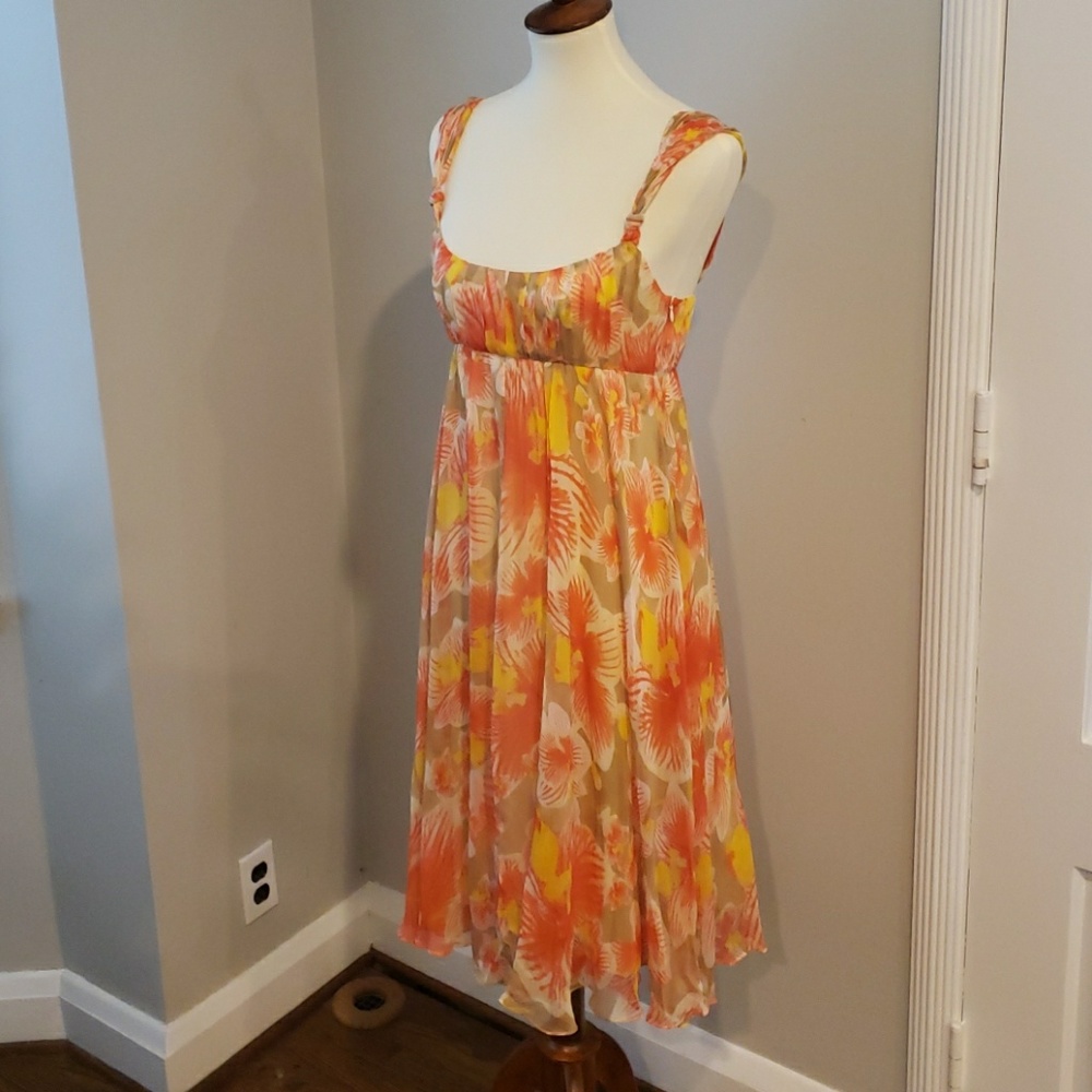 DVF "Penny" floral 100% silk sundress